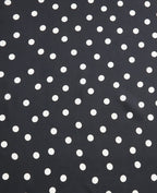Foulard en satin motif pois